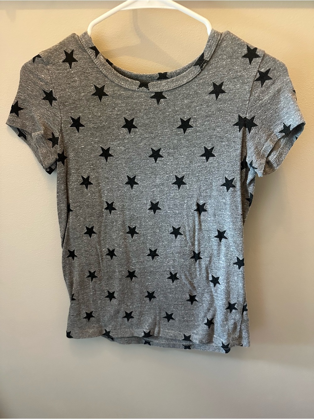 Alternative Gray Star Print Short Sleeve Tee